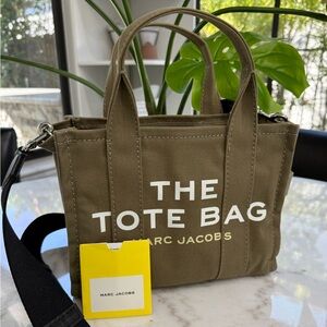 Marc Jacobs Olive Green Small Tote Bag